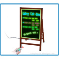 2015 low price wooden frame waterproof outdoor led sign display erasable drawing board outdoor digital sandwish board